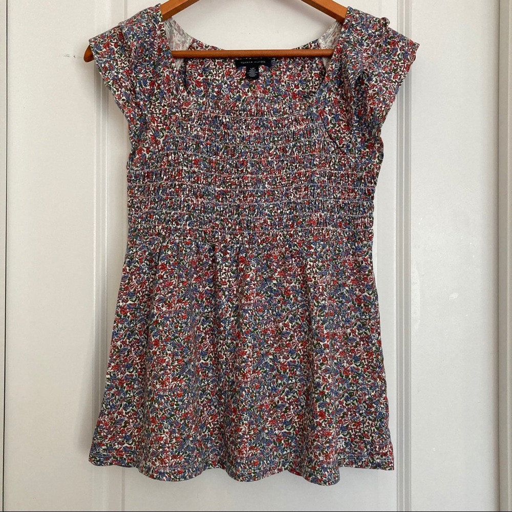Tommy Hilfiger Smocked Top